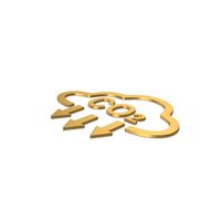 Gold Symbol Cloud Co2 PNG & PSD Images