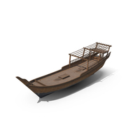 Traditional Arabic Wooden Boat PNG & PSD Images
