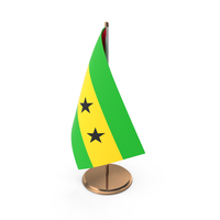 São Tomé and Príncipe Desk Flag PNG & PSD Images