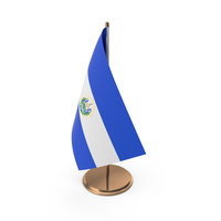 El Salvador Desk Flag PNG & PSD Images