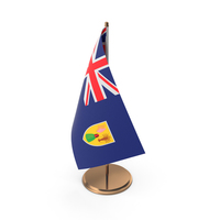 Turks and Caicos Islands Desk Flag PNG & PSD Images