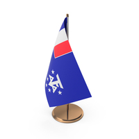 French Southern and Antarctic Lands Desk Flag PNG & PSD Images