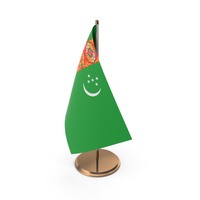Turkmenistan Desk Flag PNG & PSD Images