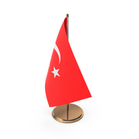 Turkey Desk Flag PNG & PSD Images