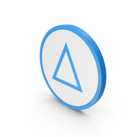 Icon Triangle Blue PNG & PSD Images
