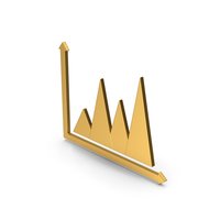 Symbol Graph Chart Gold PNG & PSD Images