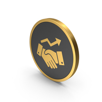 Gold Icon Deal Growth PNG & PSD Images