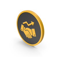 Icon Deal Growth Yellow PNG & PSD Images