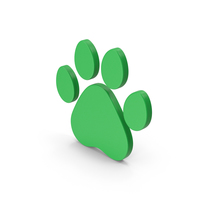 Symbol Animal Paw Green PNG & PSD Images