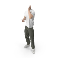 Outfit Calling Pose PNG & PSD Images