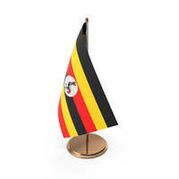 Uganda Desk Flag PNG & PSD Images