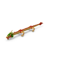 Traditional Chinese Dragon Neutral Pose PNG & PSD Images
