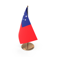 Samoa Desk Flag PNG & PSD Images