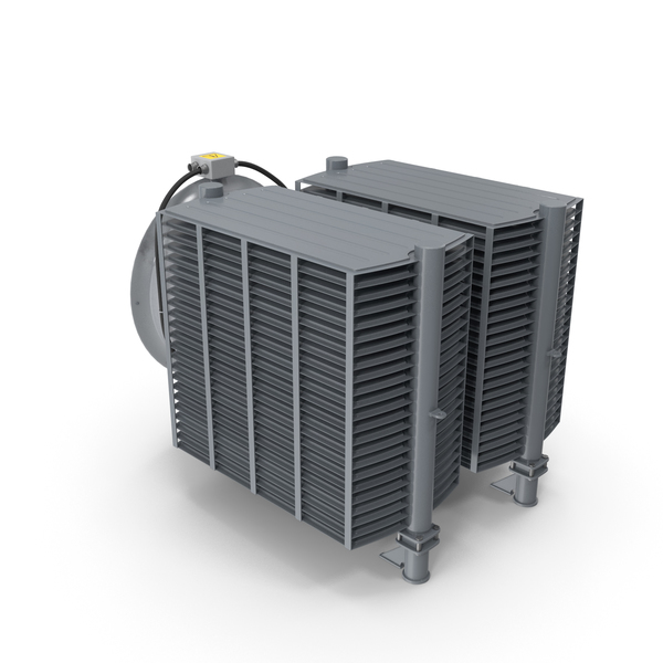 Industrial Radiator with Fan PNG & PSD Images