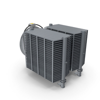 Industrial Radiator with Fan PNG & PSD Images