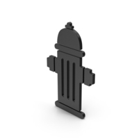 Symbol Fire Hydrant Black PNG & PSD Images