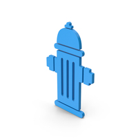 Symbol Fire Hydrant Blue PNG & PSD Images