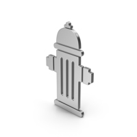 Symbol Fire Hydrant Silver PNG & PSD Images