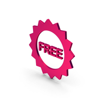 Symbol Free Badge Metallic PNG & PSD Images