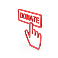 Symbol Donate Button Red PNG & PSD Images