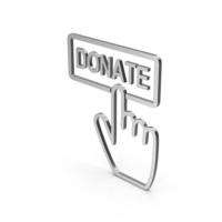 Symbol Donate Button Silver PNG & PSD Images