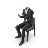 Chair Fuck Suit Black PNG & PSD Images