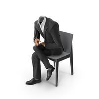 Chair Discussion Suit Black PNG & PSD Images