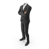 Black Suit Crossed Arms PNG & PSD Images