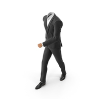 Black Suit Confident Walk PNG & PSD Images