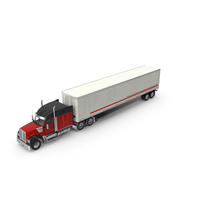 Truck Kenworth W990 with Semi Trailer PNG & PSD Images