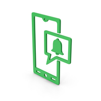 Symbol Phone Notification Green PNG & PSD Images