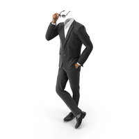 Hand in Pocket Sunglasses Suit Black PNG & PSD Images