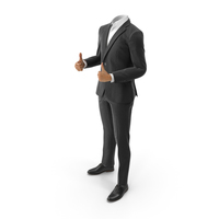 Black Suit Thumbs Up PNG & PSD Images