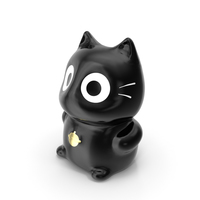 幸运的财富猫PNG和PSD图像