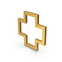 Symbol Cross Gold PNG & PSD Images