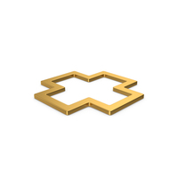 Gold Symbol Cross PNG & PSD Images