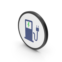 Icon Electric Vehicle Charging Station PNG & PSD Images