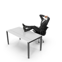 Relax Table Chair Suit Black PNG & PSD Images