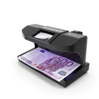 Ultraviolet Counterfeit Detector and 500 Euro PNG & PSD Images