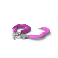 Unfastened Pink Handcuffs Fur PNG & PSD Images