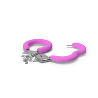 Unfastened Steel Pink Handcuffs PNG & PSD Images