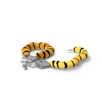 Unfastened Tiger Handcuffs Fur PNG & PSD Images