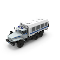 URAL 4320 Police Truck Simple Interior PNG & PSD Images