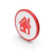 Icon House Red PNG & PSD Images
