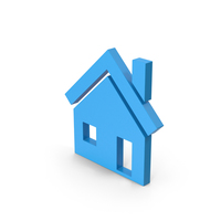 Symbol House Blue PNG & PSD Images