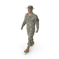 US Army Soldier Combat Uniform Marching PNG & PSD Images