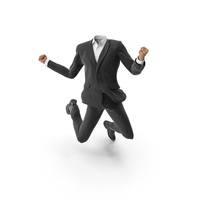 Success Jumped Up Suit Black PNG & PSD Images