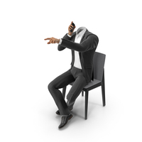 Talking About Someone Suit Black PNG & PSD Images