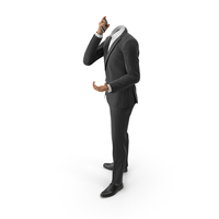 Talking Phone Argues Suit Black PNG & PSD Images