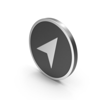 Silver Icon Send Button / Arrow PNG & PSD Images